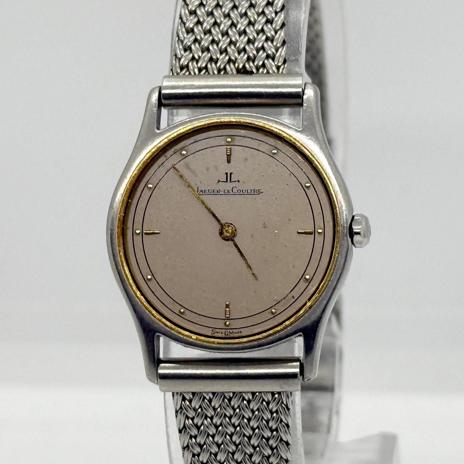 JAEGER-LECOULTRE ジャガー・ルクルト ラウンド 140.114.5 グレー QZ レディース 腕時計 稼働品 30,810円