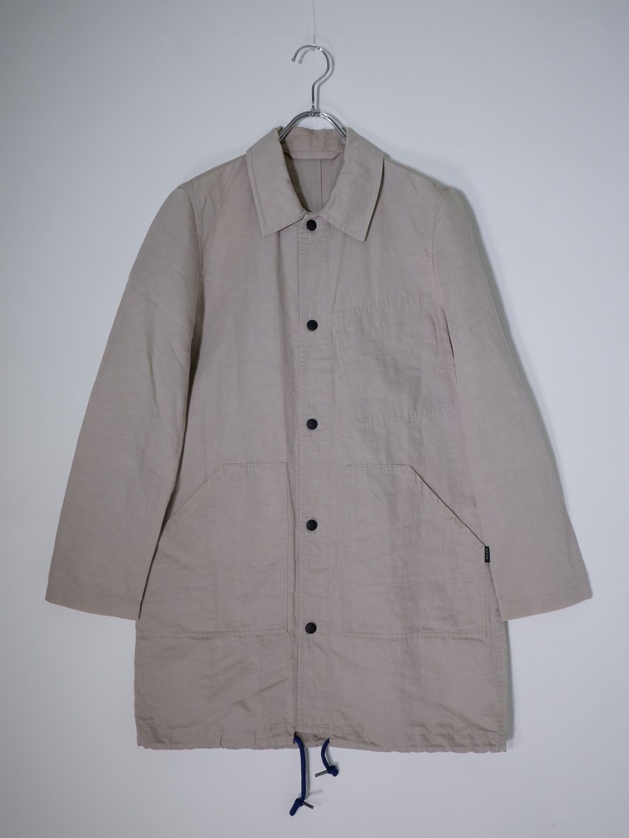 PS Paul Smithピーエス ポールスミス 製品洗いリネンコットン スナップボタン ステンカラースプリングコート【S】【MCTA82196】 PS Paul Smithピーエス ポールスミス 製品洗いリネンコットン スナップ