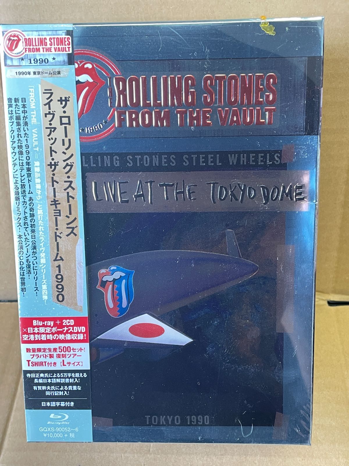 ザ・ローリングストーンズ 未開封ブルーレイ＋CD＋DVD＋Tシャツ LIVEアット東京ドーム 1990 THE ROLLING STONES Blu-ray GQXS90052 FROM THE VAULT