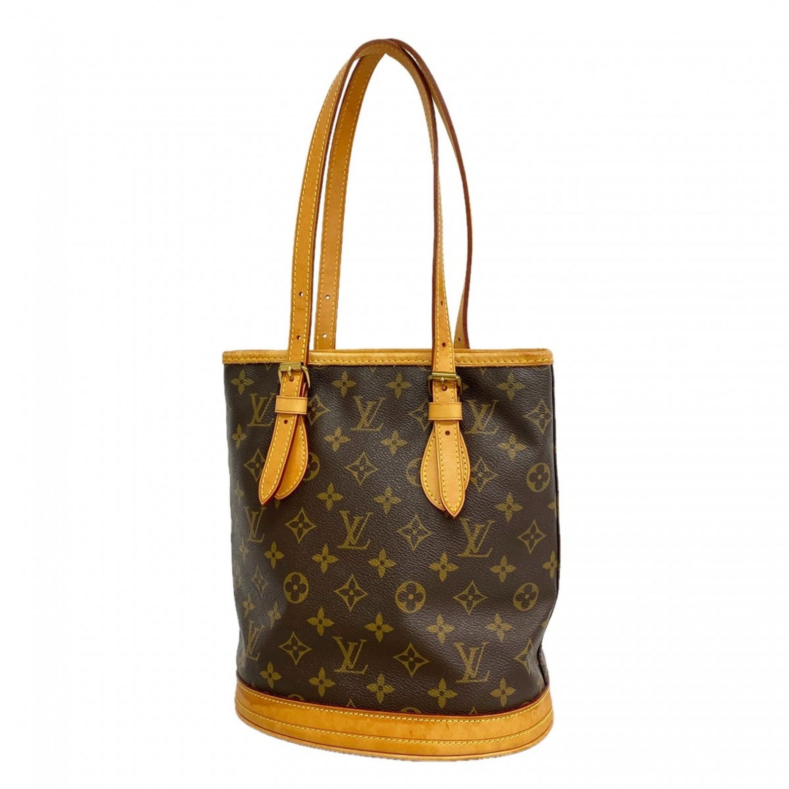 ルイ・ヴィトン(Louis Vuitton) ルイ・ヴィトン トートバッグ モノグラム バケットPM M42238 ブラウンレディース