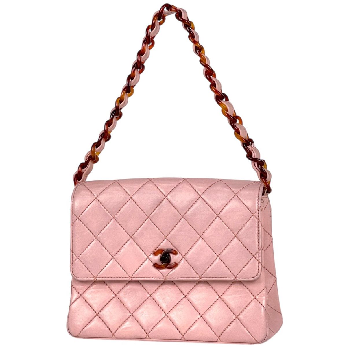 シャネル CHANEL ココマーク プラチェーン ショルダーバッグ デミ柄