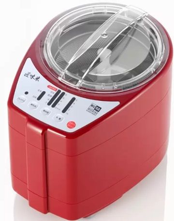 【レッド】山本電気 家庭用精米機 道場六三郎監修 匠味米 MB-RC52W 5合 YDK MICHIBA RICE CLEANER