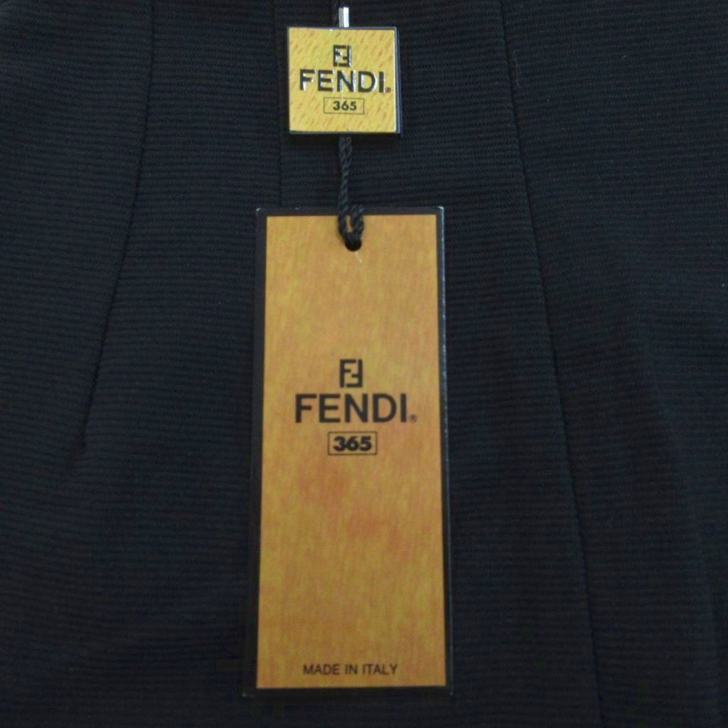 フェンディ FENDI タイトスカート ミニ丈 38 黒 ブラック /YU □GY62