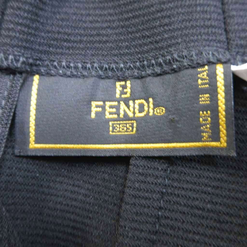 フェンディ FENDI タイトスカート ミニ丈 38 黒 ブラック /YU □GY62