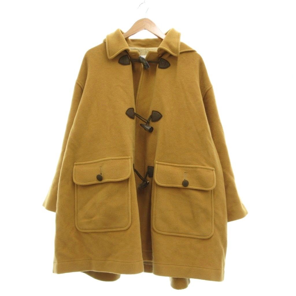 クリスチャンディオール Christian Dior SPORT 美品 ダッフルコート ウール M 茶色 ブラウン フード付き 長袖 トグルボタン /MG ■ECD004