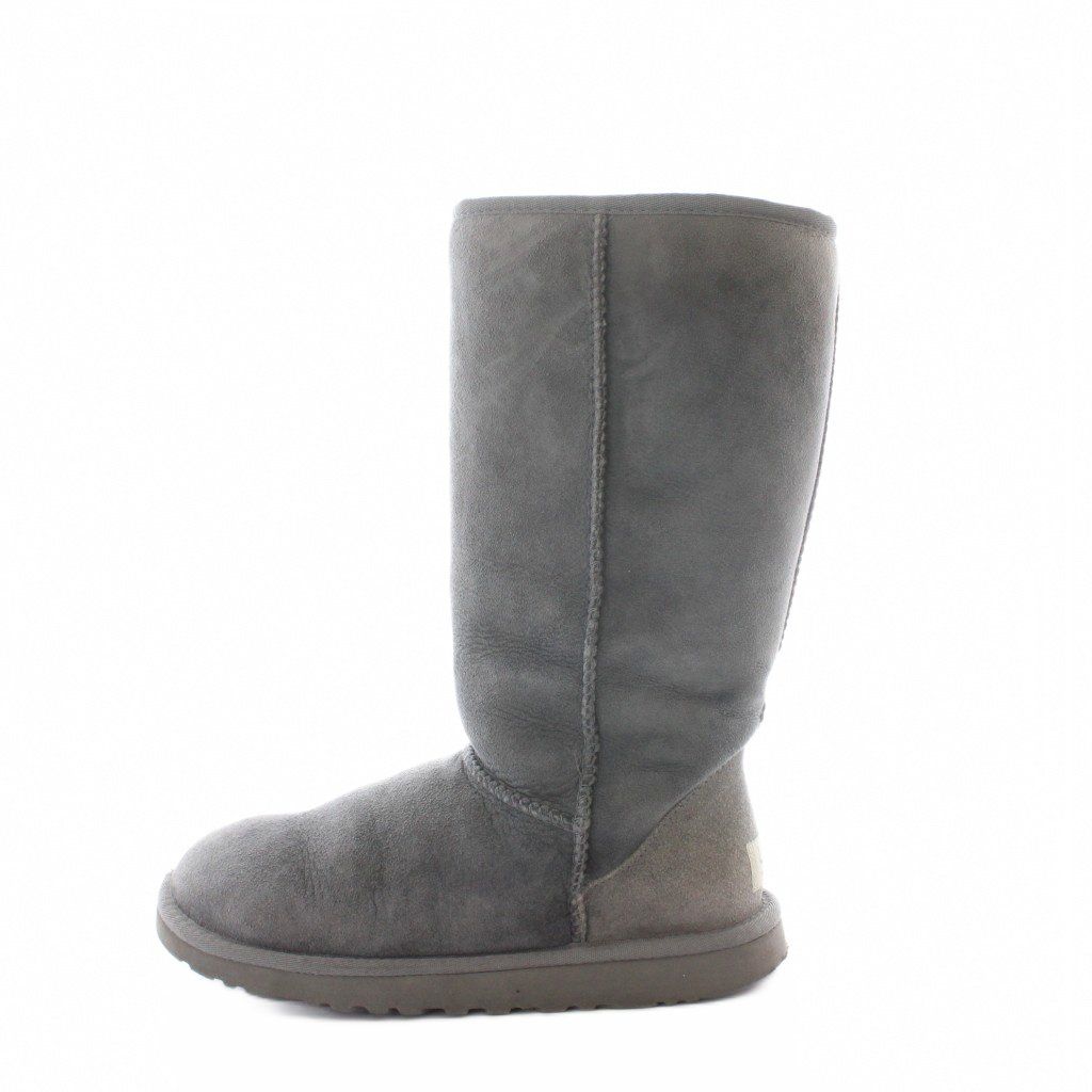 アグ オーストラリア UGG australia クラシックトール CLASSIC TALL ロングブーツ US6 23cm グレー 無地 ミドル丈 /RI ■OS ■ECE005