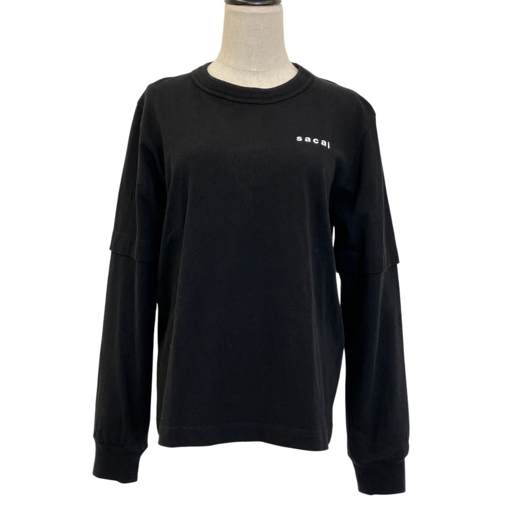 【sacai】Graphic Printロングスリーブ レイヤード 黒size3 良品 sacai サカイ バックプリント レイヤード ロングスリーブ Tシャツ