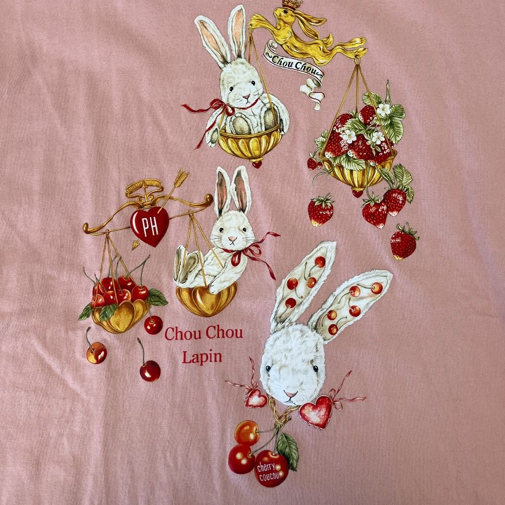 美品 Karl Helmut カールヘルム うさぎプリント ロングスリーブ