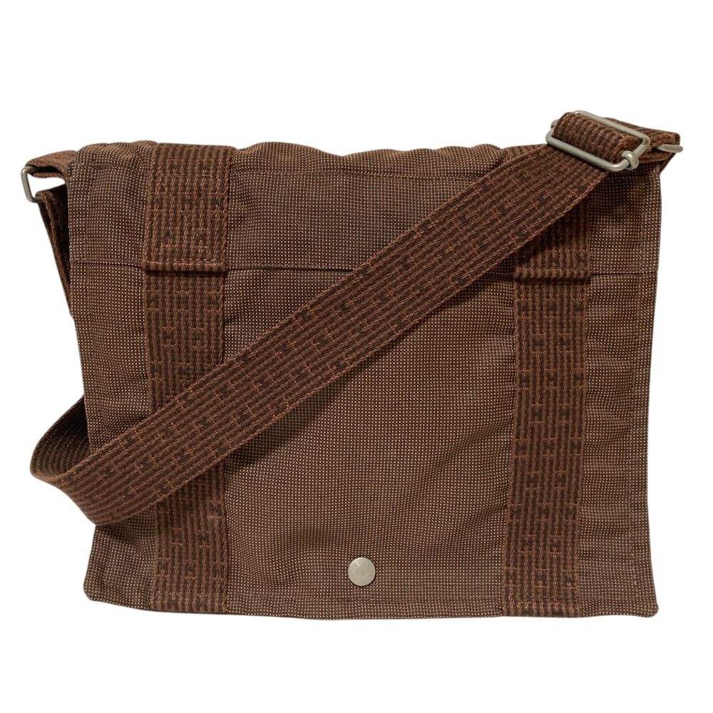 美品 HERMES エルメス エールライン バサス PM ショルダーバッグ ブラウン メンズ レディース 古着 中古 USED