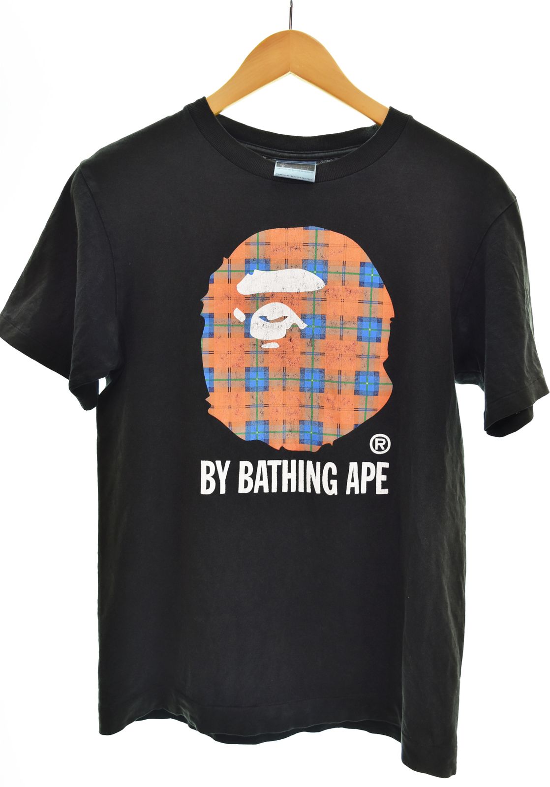 アベイシングエイプ A BATHING APE 初期タグ ヘッドグラフィックプリントT Tシャツ ブラック 103MT-4636