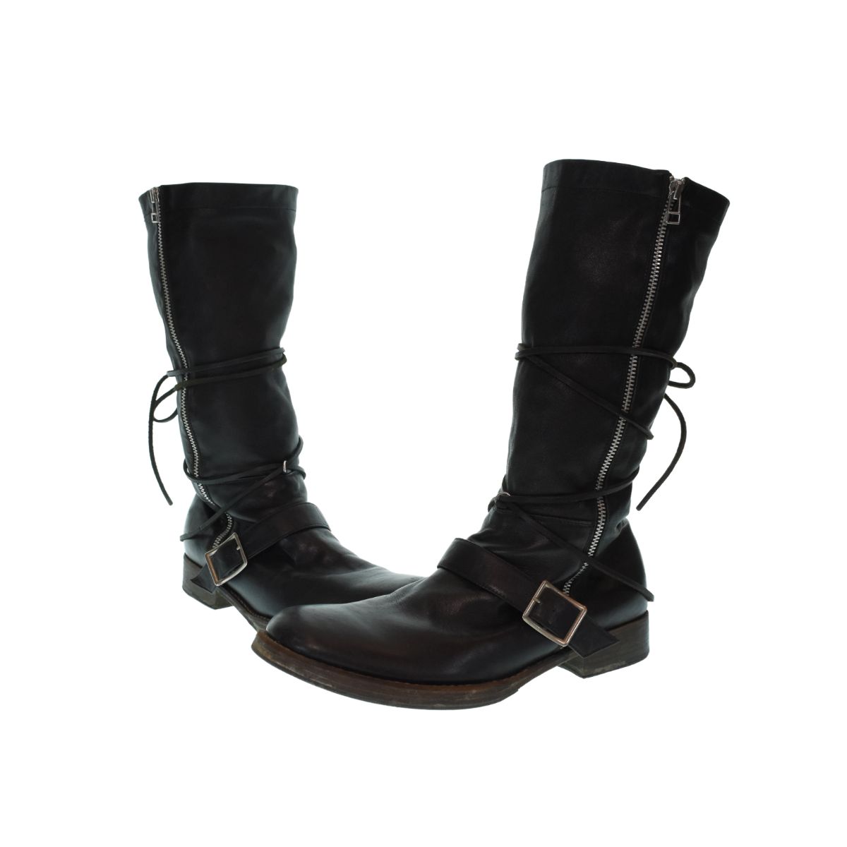 undercover アンダーカバー 05AW ARTS&CRAFTS ブーツ アンダーカバー UNDERCOVER 05AW ARTS&CRAFTS期 レザー ドロー