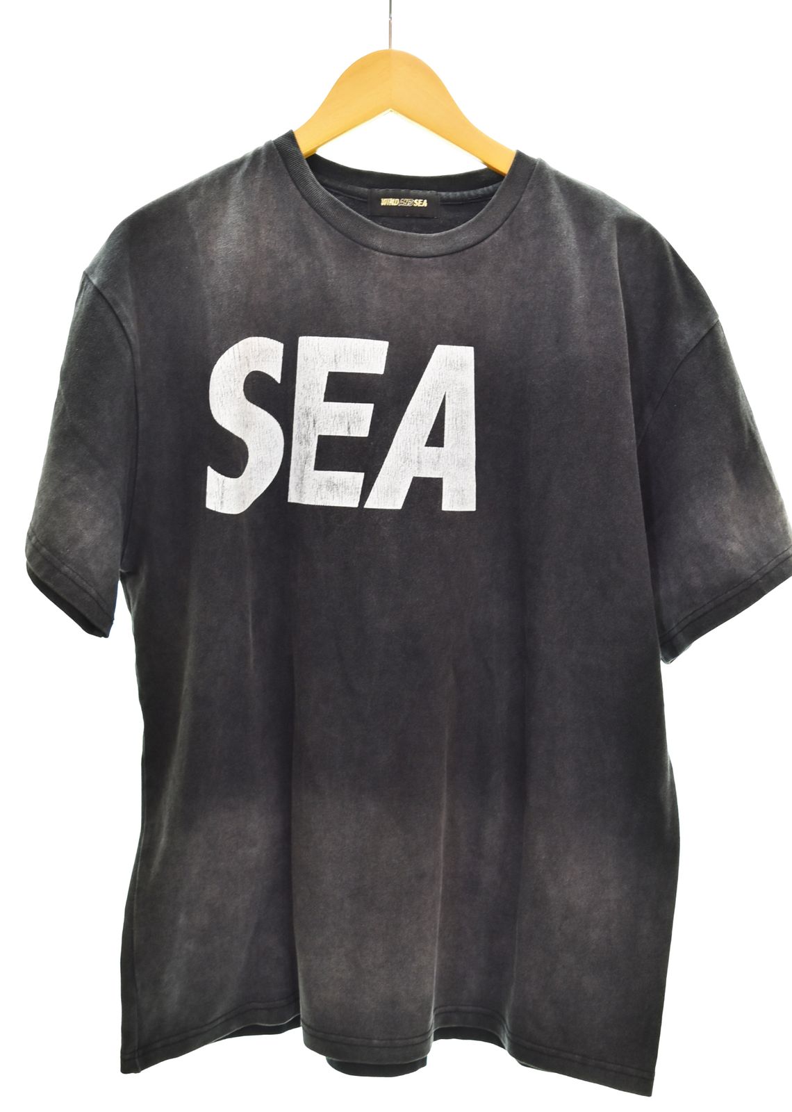 ウィンダンシー WIND AND SEA SEA ヴィンテージ風ロゴTシャツ WDS-O-SIG-24-Q4-C-03 Tシャツ ブラック Lサイズ 103MT-4692