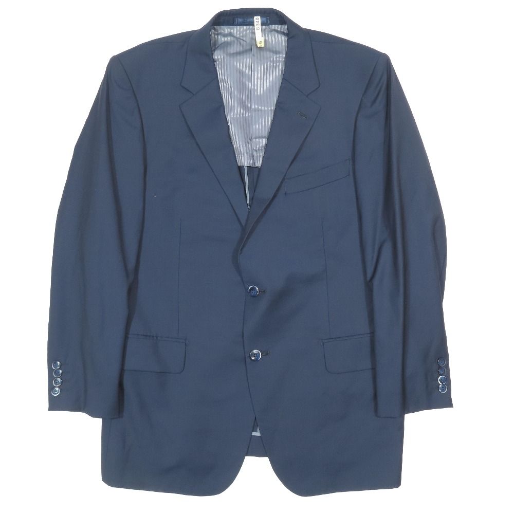 美品 Loro Piana ロロピアーナ ZELANDER DREAM テーラードジャケット ウール シングル 背抜き ブレザー 2B サイドベンツ スーツ 紺 メンズ 古着 中古 USED