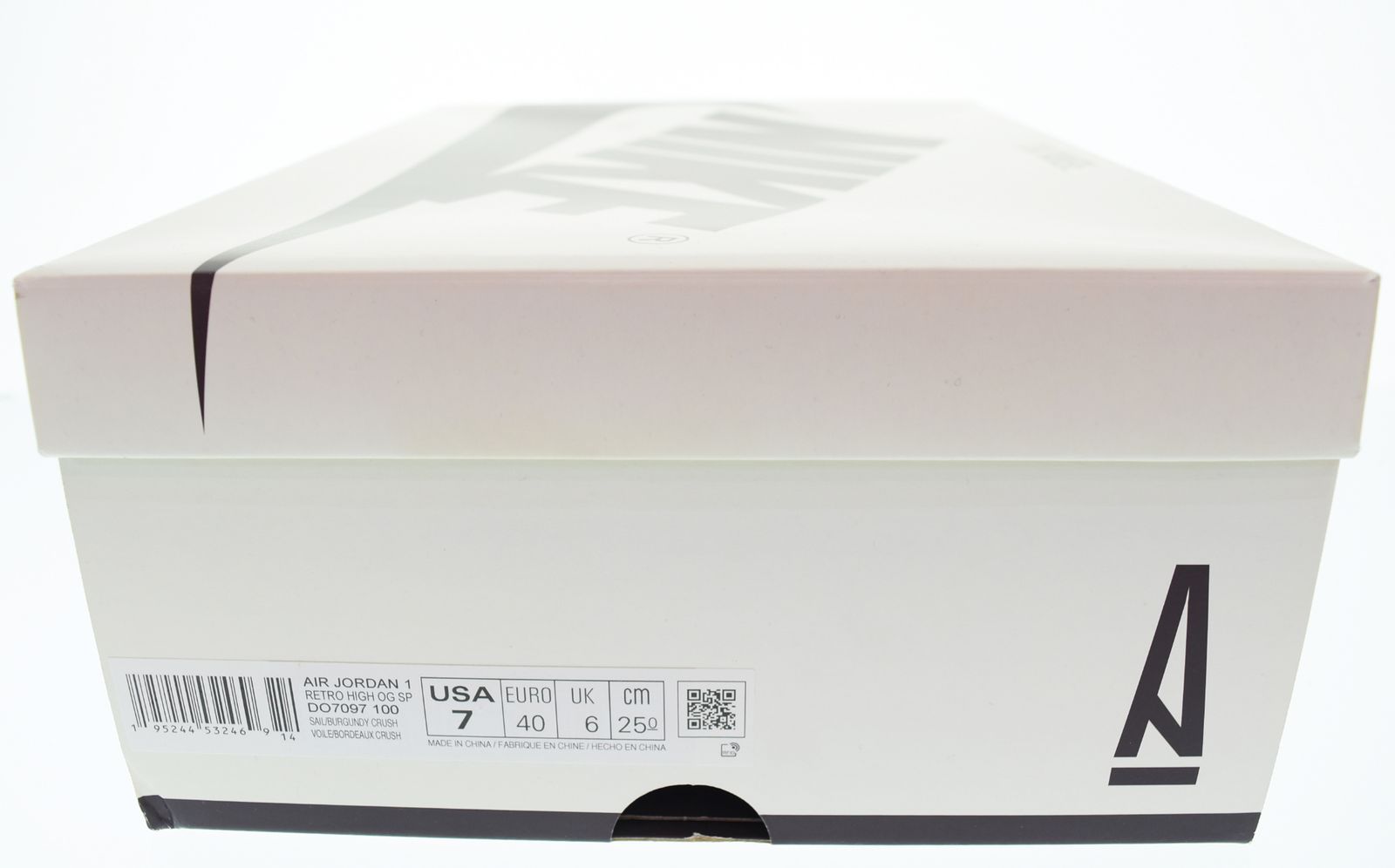 ナイキ NIKE A Ma Maniere Air Jordan 1 Retro Sail and Burgundy アマ 