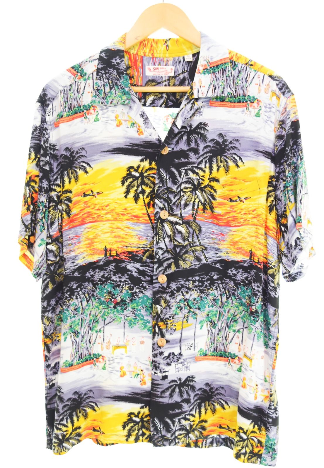 サンサーフ SUN SURF Honolulu Sunset アロハシャツ ハワイアンシャツ SS35323 15-15 1/2 半袖シャツ マルチカラー Mサイズ 103MT-4660