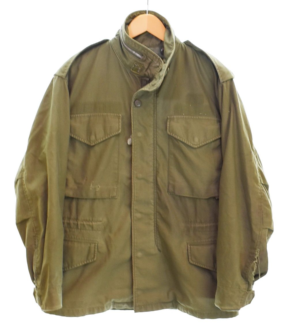 ミリタリー military 60s 70s US ARMY M-65 フィールド ジャケット 2nd アルミ ジップ エポレット付き ジャケット カーキ 103MT-4652