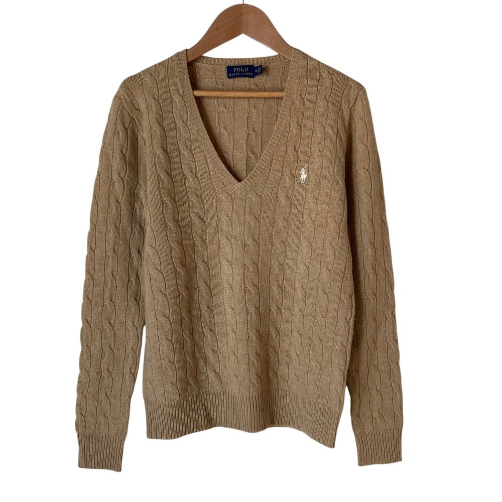 美品 POLO RALPH LAUREN ポロラルフローレン ポニーロゴ Vネック