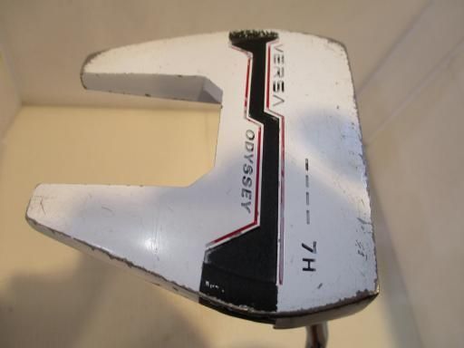 【中古】 オデッセイ VERSA #7H ホワイト(ヴァーチカル) 34インチ パター PT スチール (フレックスその他) メンズ 男性用 右利き 右用 Cランク ゴルフクラブ