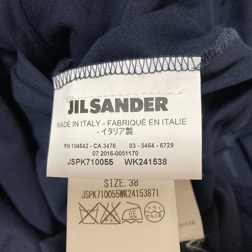 JIL SANDER ジルサンダー カットソーワンピース サイズ38 ネイビー