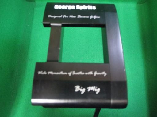 【中古】 George Spirits George Spirits Big Mig 34インチ パター PT スチール (フレックスその他) メンズ 男性用 右利き 右用 Cランク ゴルフクラブ
