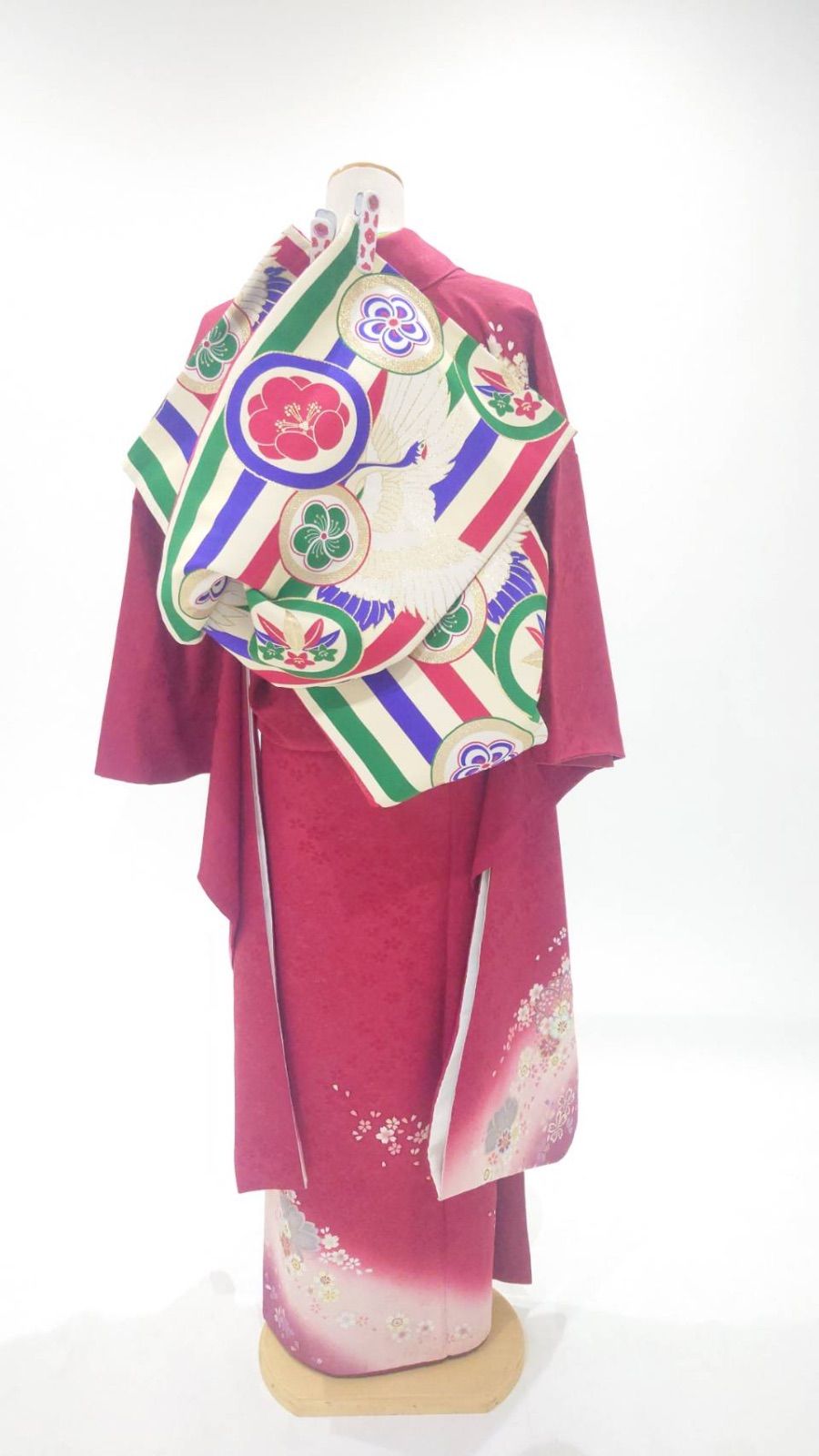 成人式の主役級】正絹 振袖フルセット 成人式 ピンク 桜柄 古典柄