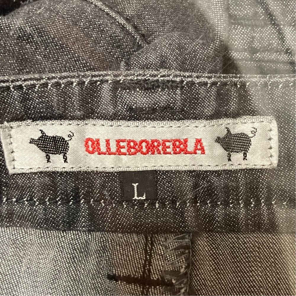 美品 OLLEBOREBLA オレボレブラ アルベロベロ ぶたさん刺繍 裾ビジュー