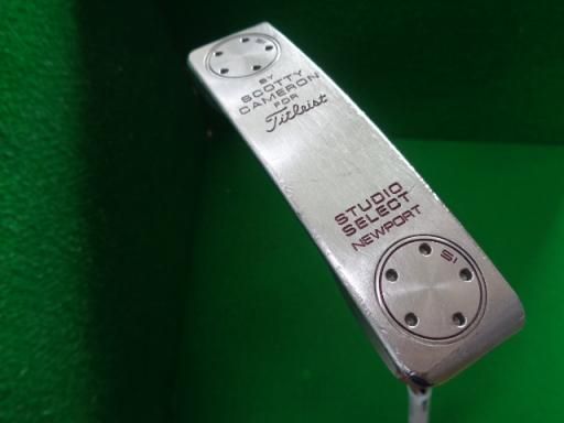 【中古】 タイトリスト SCOTTY CAMERON STUDIO SELECT NEWPORT 34インチ(15g) パター PT スチール (フレックスその他) メンズ 男性用 右利き 右用 Dランク ゴルフクラブ