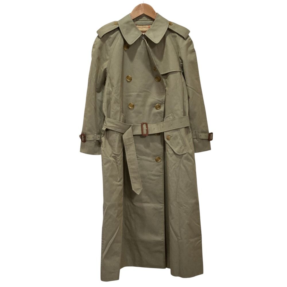 良品 Burberry's バーバリーズ バーバリー 裏地ノバチェック トレンチコート グレージュ レディース 古着 中古 USED
