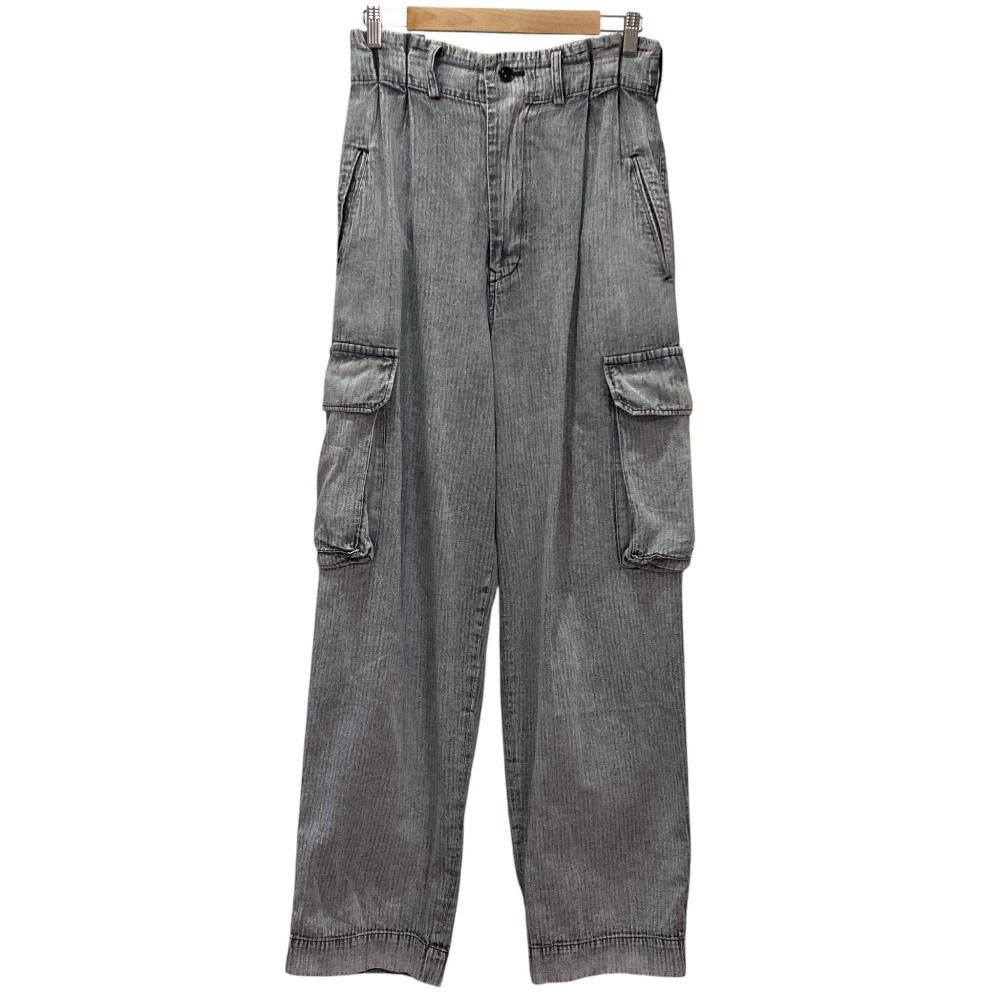 良品 Y's Yohji Yamamoto ワイズ ヨウジヤマモト カーゴパンツ YG-P04-008 サイズ2 グレー レディース 古着 中古 USED