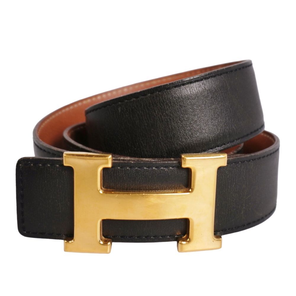 Vintage エルメス HERMES 96年 ベルト レザーベルト Hロゴ コ