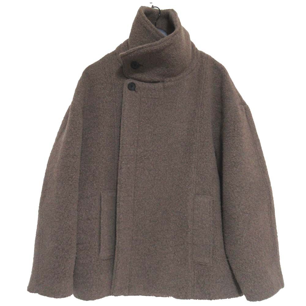 良品 25AW TODAYFUL トゥデイフル Standcollar Boucle Jacket スタンドカラーブークレジャケット 12520002 サイズ36 ブラウン レディース 古着 中古 USED