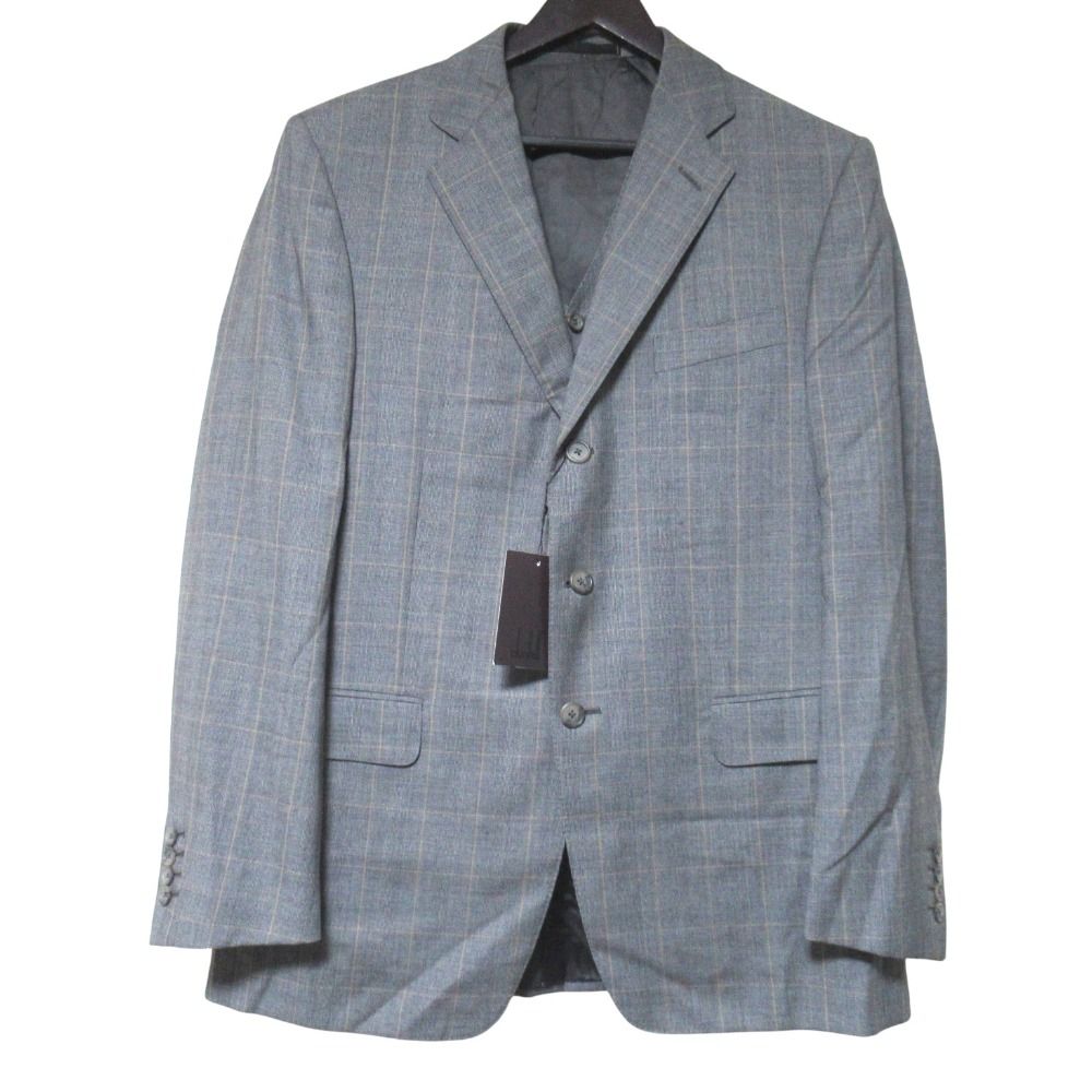 新品同様 dunhill ダンヒル グレンチェック柄 ジレベスト+ジャケット+