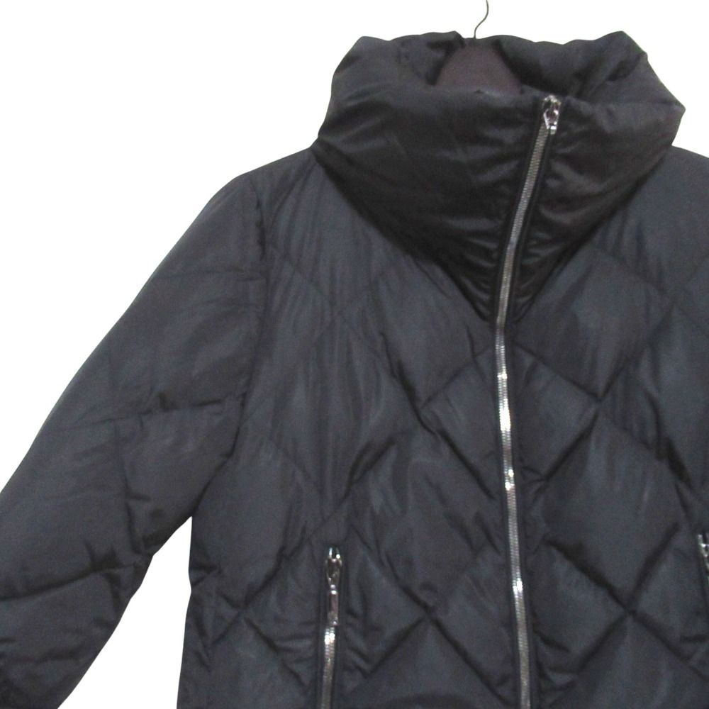 MONCLER モンクレール VOUGLANS フレアヘム キルティング ダウンコート ダウンジャケット サイズ0 ブラック レディース 古着 中古 USED
