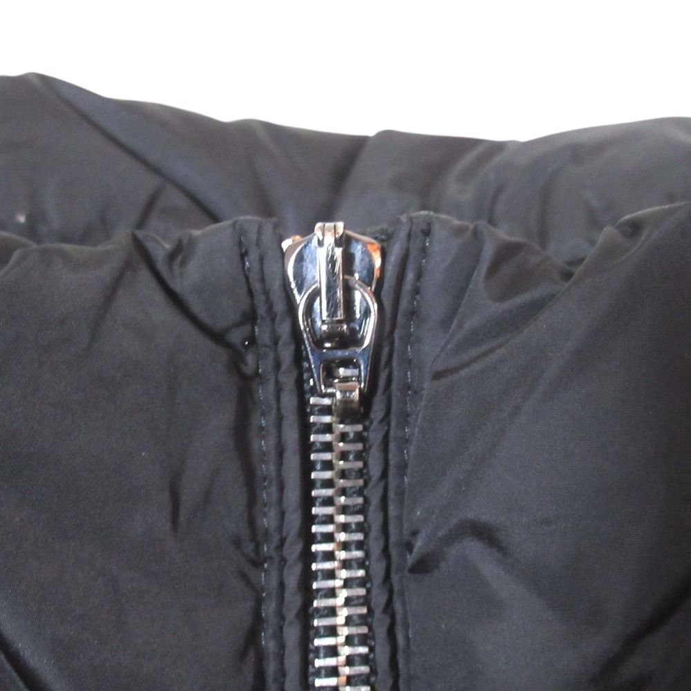 MONCLER モンクレール VOUGLANS フレアヘム キルティング ダウンコート ダウンジャケット サイズ0 ブラック レディース 古着 中古 USED