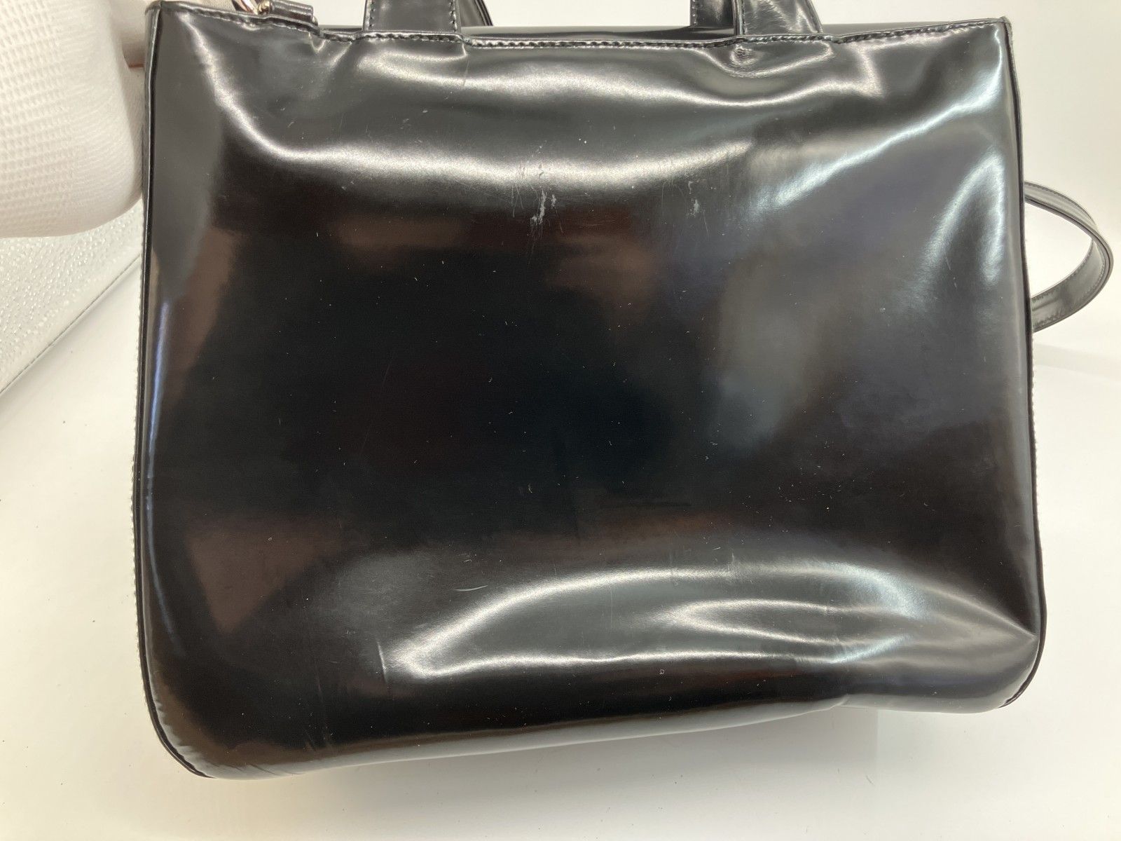 GUCCI グッチ インターロッキングG エナメル 2WAY ショルダーバッグ 