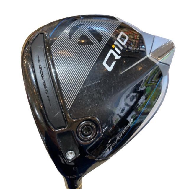【中古】 テーラーメイド Qi10 10.5° レフティ ドライバー DR 純正特注シャフト (フレックスその他) メンズ 男性用 左利き レフティ 左用 Cランク ゴルフクラブ