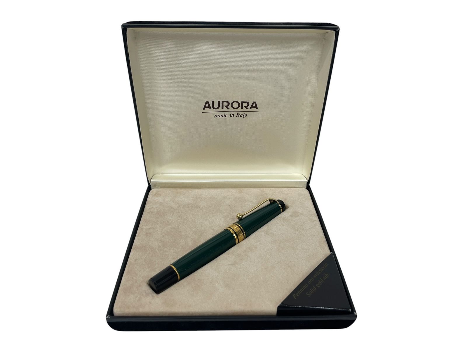 未使用品 AURORA アウロラ イタリア150 14k EF 即日配送 aurora (アウロラ) 万年筆 ペン先 14K 585刻印 イタリア製 グリーン