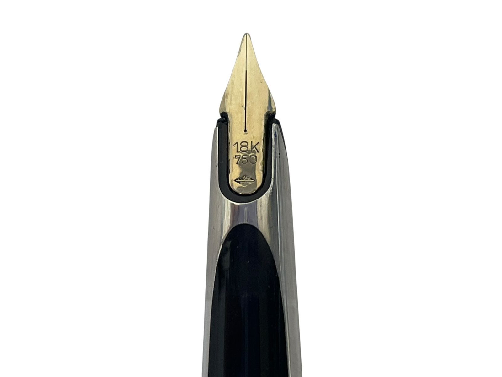 WATERMAN (ウォーターマン) 万年筆 ペン先18K 750刻印 ブラック