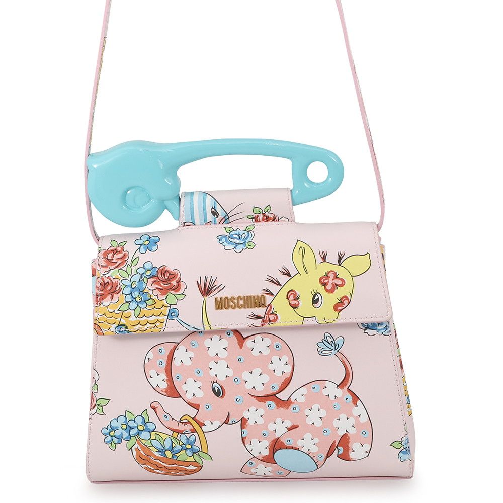 モスキーノ ハンドバッグ キャリコアニマル レザー MOSCHINO 2way