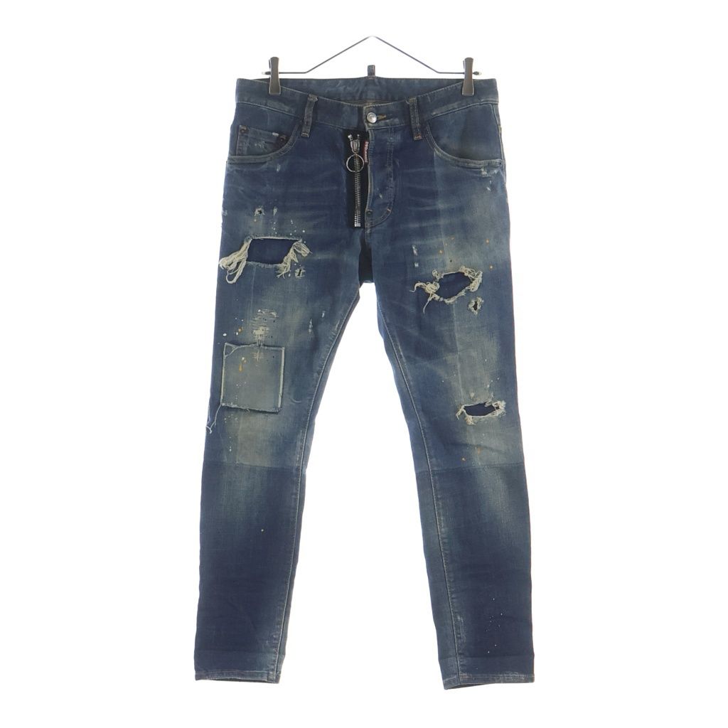DSQUARED2 (ディースクエアード) 17SS SKATER JEAN スケータージーンズ デニムパンツ インディゴ S74LB0114
