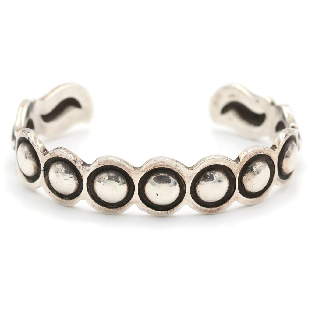 INDIAN JEWELRY (インディアンジュエリー) Alex Sanchez アレックスサンチェス バンプアウト バングル シルバー