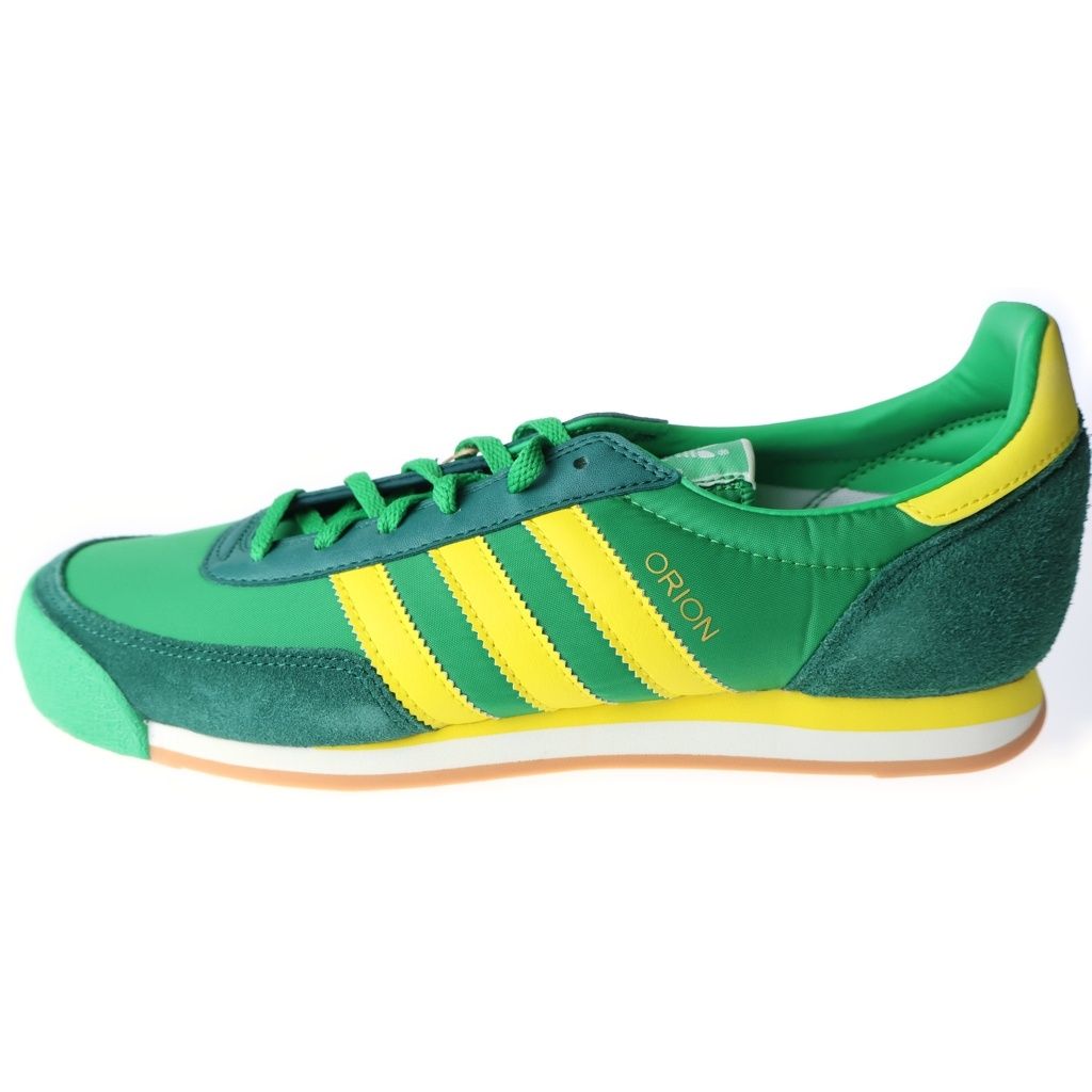 adidas (アディダス) ORION オリオン ローカットスニーカー ガムソール ナイロン グリーン/イエロー FX5648