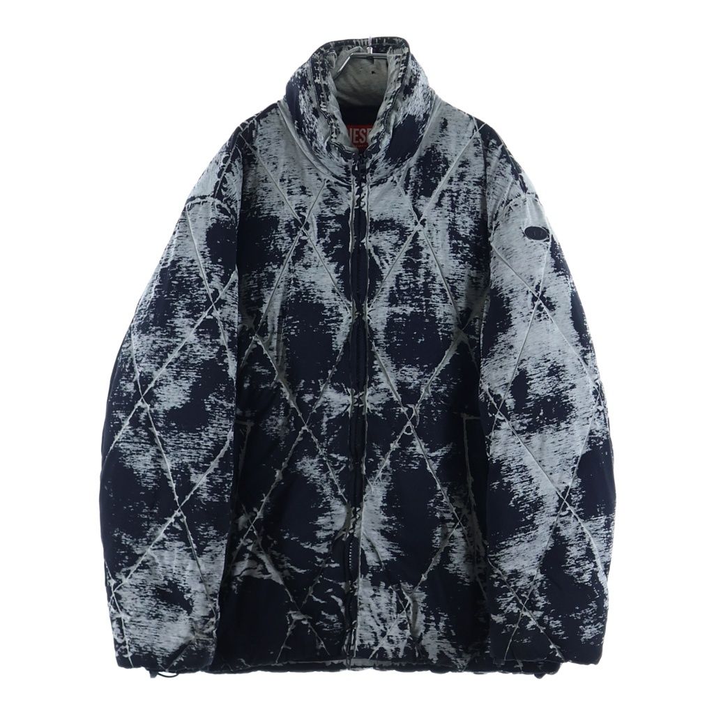 DIESEL (ディーゼル) W-MARCEL ジップアップ パファー ジャケット ブラック A14511