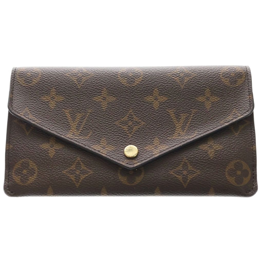 LOUIS VUITTON (ルイヴィトン) モノグラム ポルトフォイユ・ジャンヌ ロングウォレット 長財布 カードケース ブラウン×ピンク レザー M62203 ゴールド金具