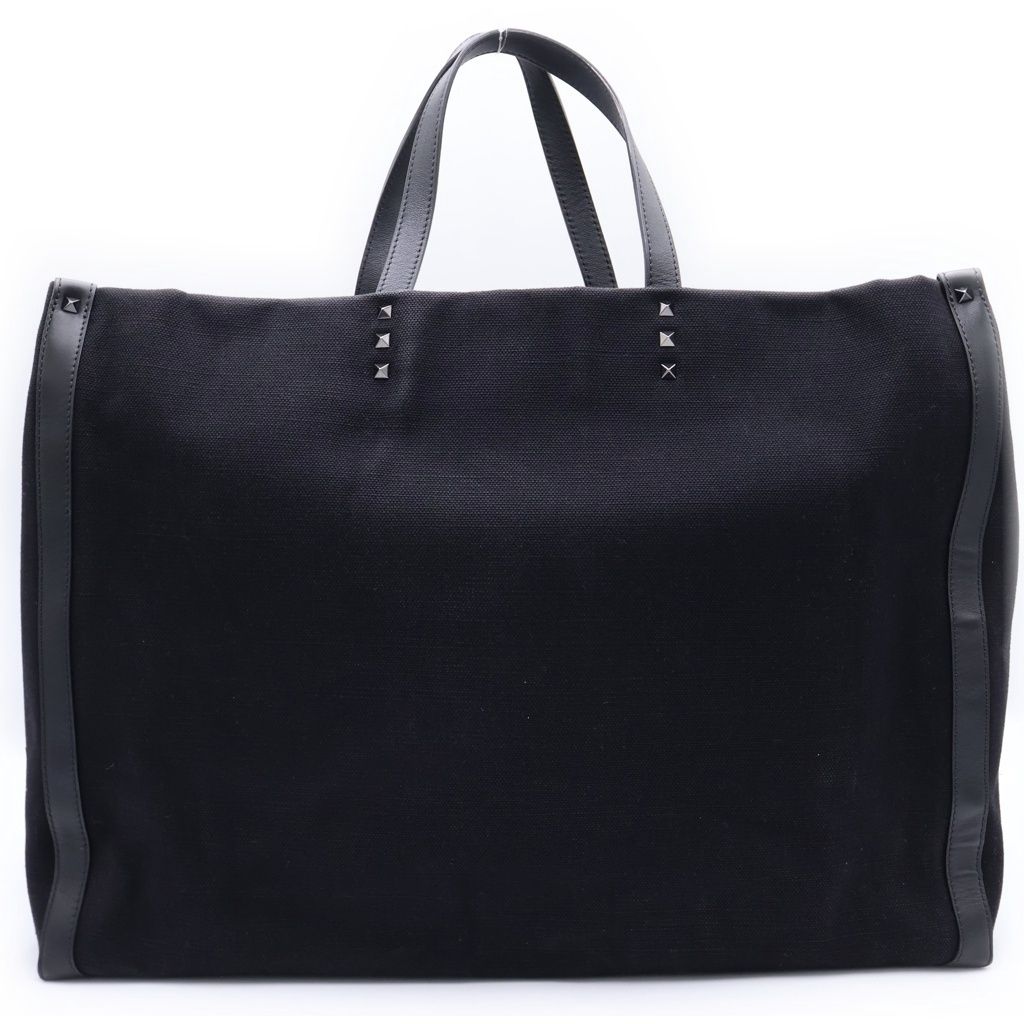 VALENTINO (ヴァレンティノ) ロゴ ロックスタッズ キャンバス トート