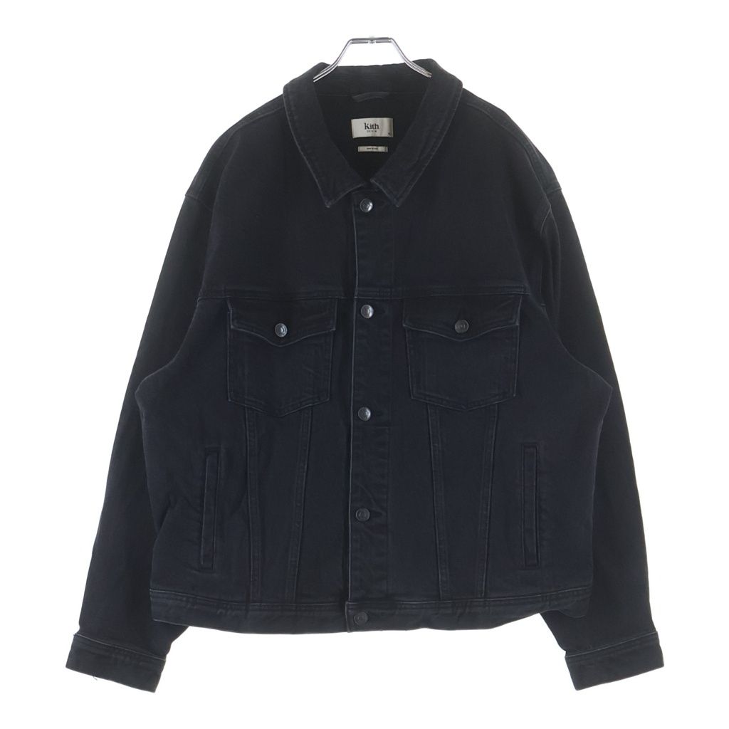 KITH (キス) コットン デニムジャケット ブラック 24-011-060-0002-7-0