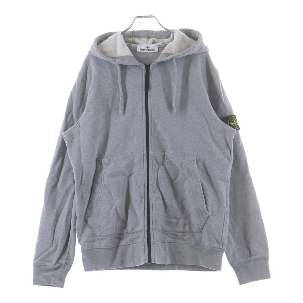 STONE ISLAND (ストーンアイランド) 20AW 袖ロゴワッペン付き ジップ