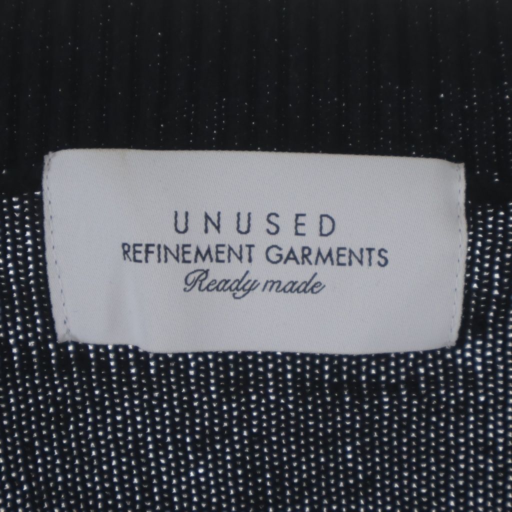 UNUSED (アンユーズド) COTTON KNIT CARDIGAN ブロックデザイン