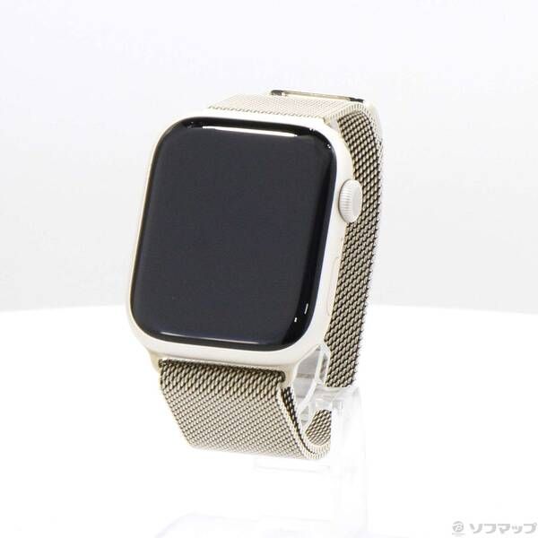 ソフマップ 〔中古品〕 Apple Watch Series 9 GPS 45mm スターライトアルミニウムケース ゴールドミラネーゼループ【276】
