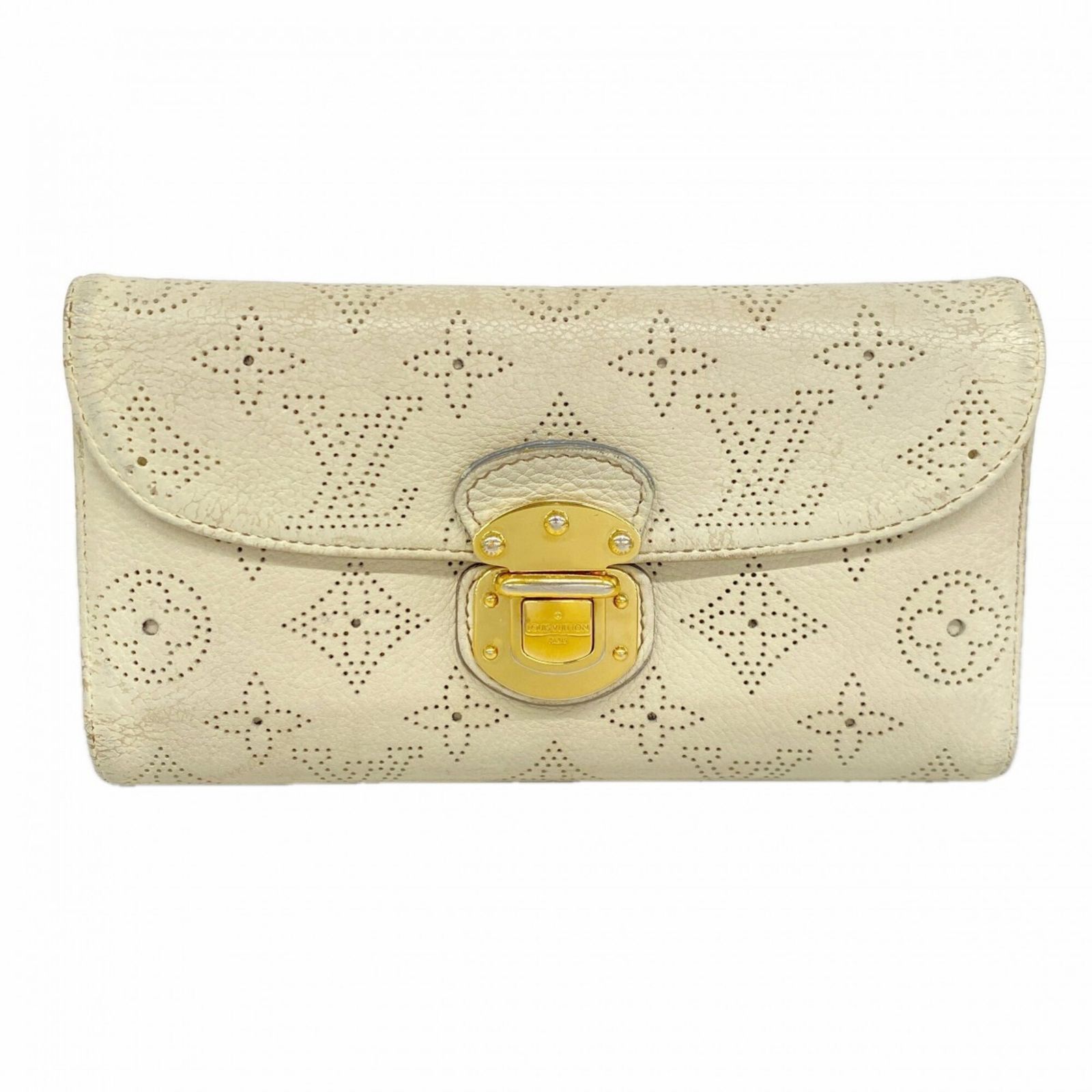 ルイ・ヴィトン(Louis Vuitton) ルイ・ヴィトン 三つ折り長財布 マヒナ ポルトフォイユアメリア M58132 ランレディース